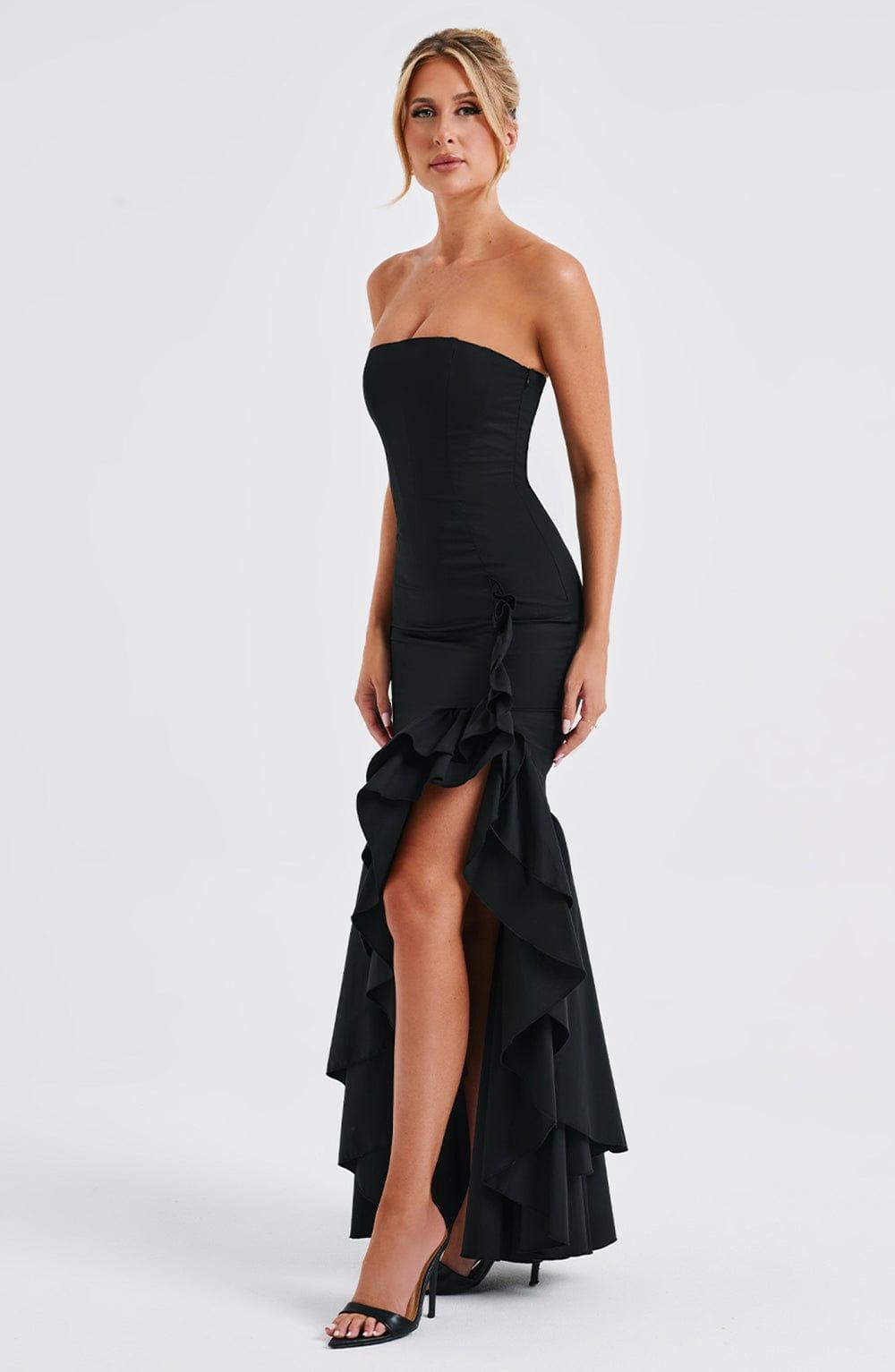 Angelina Maxi Dress - Black Product Image