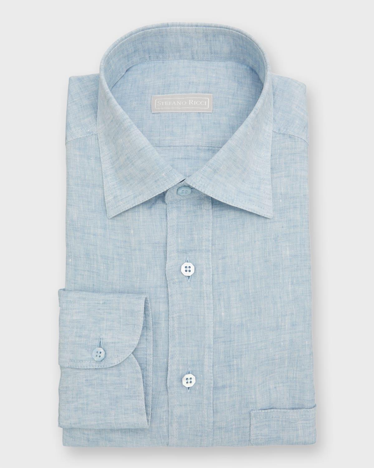 Mens Linen Sport Shirt Product Image