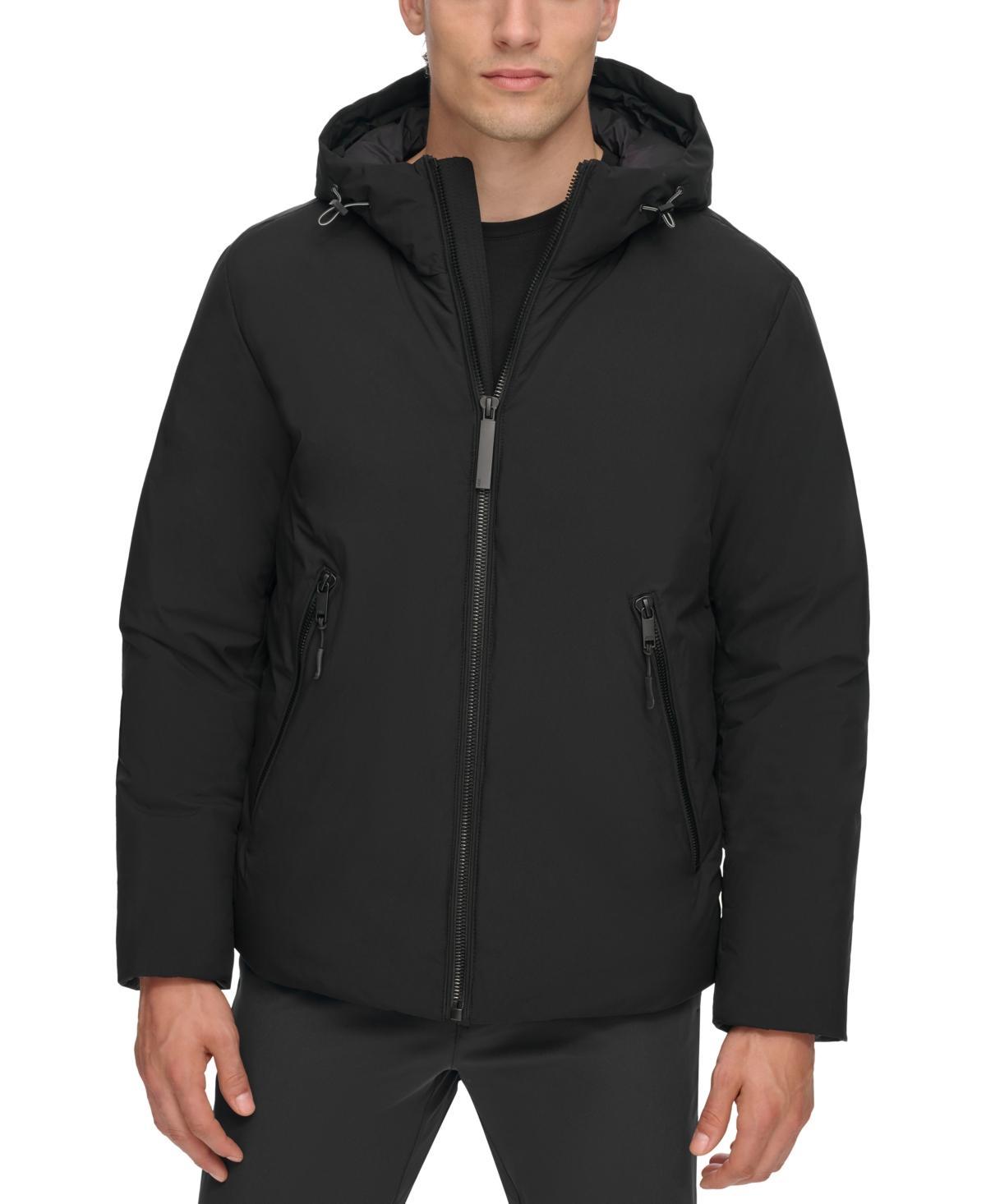 Dkny Mens Hooded Full-Zip Jacket Product Image