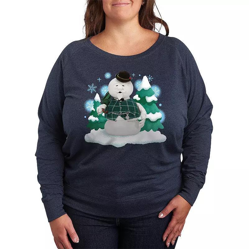 Disneys Mickey Mouse Plus Size Boo Lightweight French Terry Sweatshirt, Womens Heather Grey Product Image