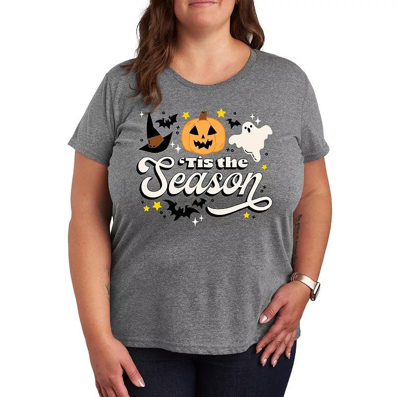 Instant Message Womens Womens Tee Shirts HEATHER Gray Tis The Season Graphic Tee - Women, Juniors, Plus & Petite Plus Product Image