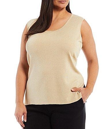 Womens Scoopneck Knit Mid-Length Tank Product Image