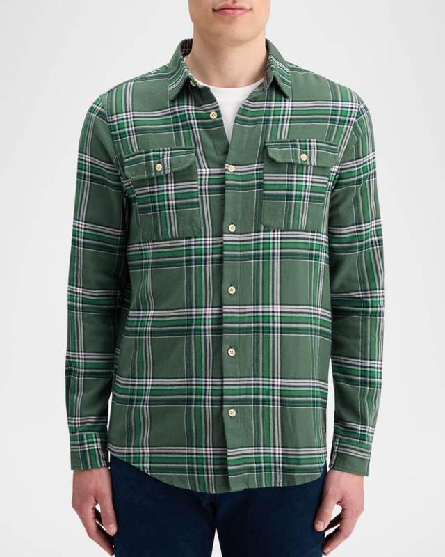 Mens Plaid Sport Shirt Product Image