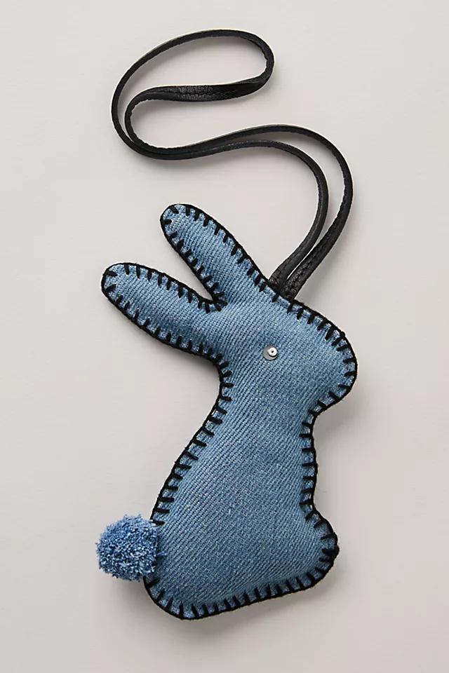 Denim Bunny Bag Charm Product Image