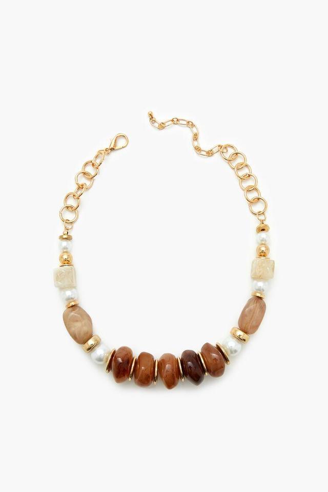 Beaded Faux Stone Necklace | Forever 21 Product Image