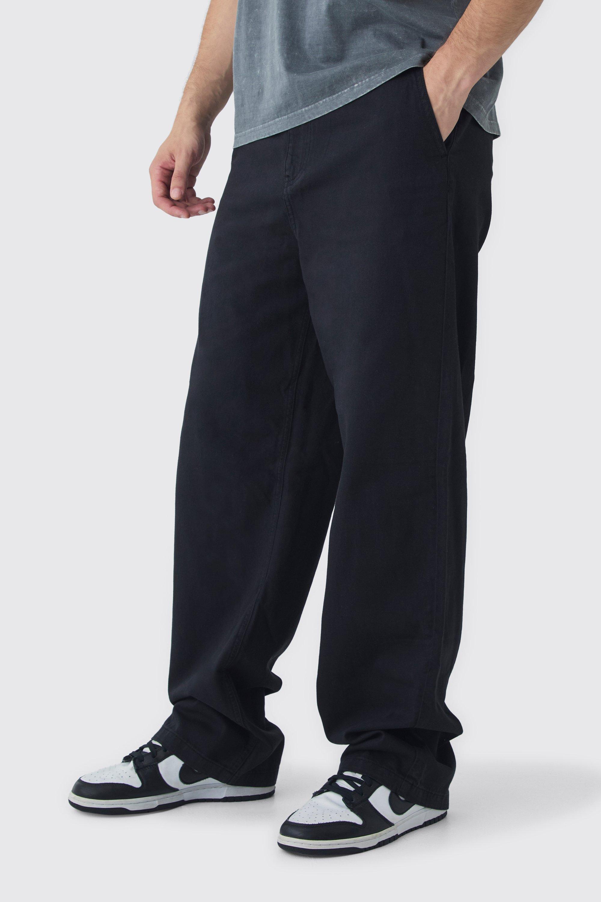 Tall Drawcord Relaxed Fit Chino | boohooMAN USA Product Image