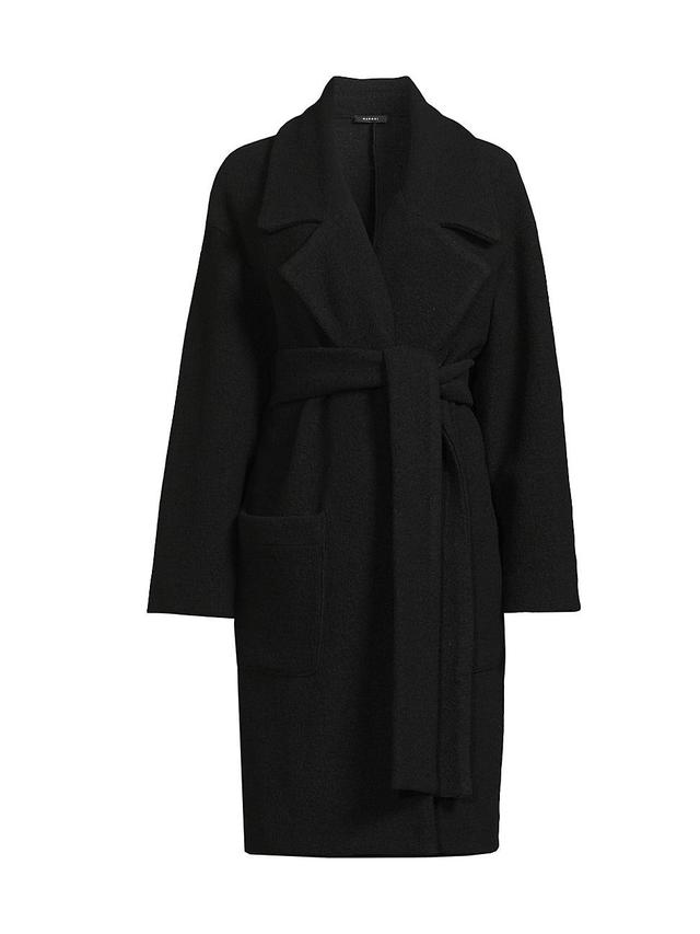 Womens Boiled Wool Coat Product Image