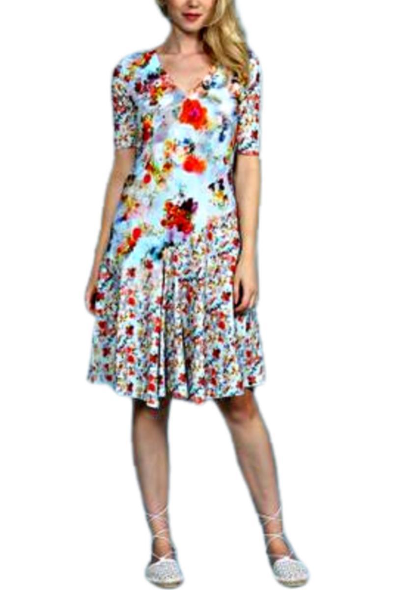 Floral Knit Dress Product Image