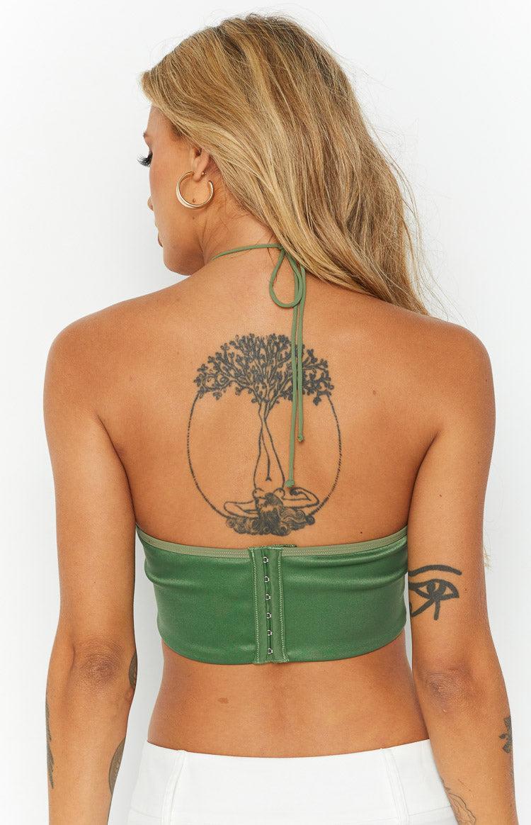 Elizybeth Green Corset Top Product Image