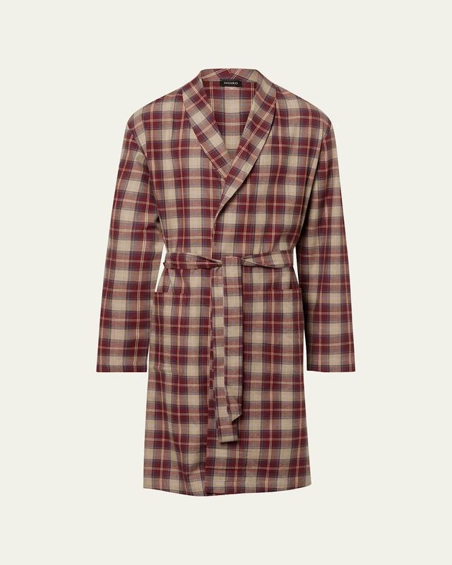 Mens Cozy Comfort Flannel Robe Product Image