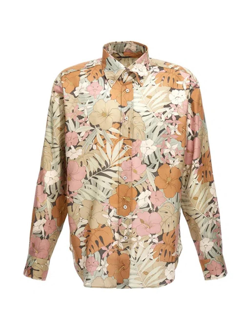 Floral Shirt In Red Product Image