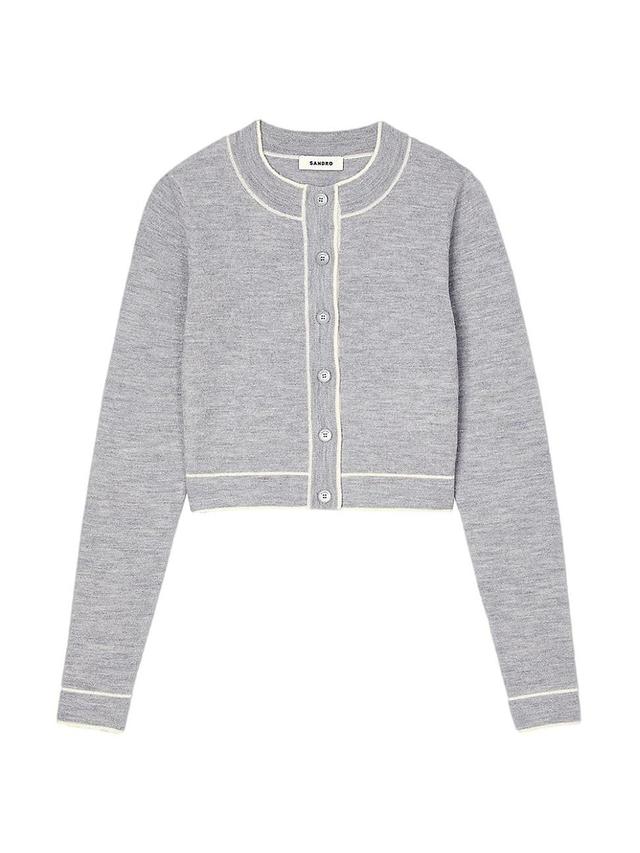 Womens Cropped Cardigan Product Image