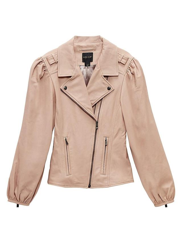 Womens Mercury Recycled Leather Jacket Product Image