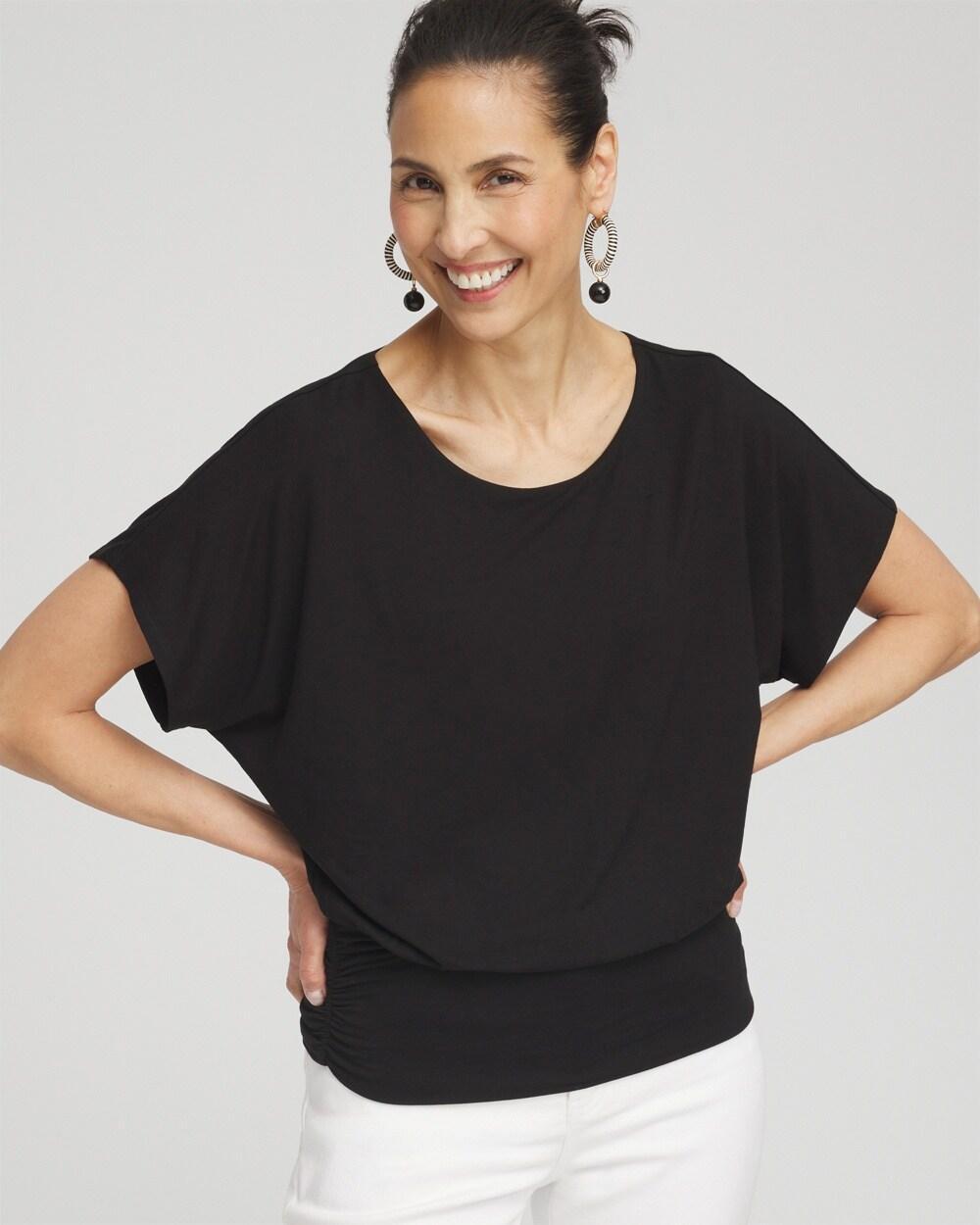 Touch of Cool™ Ruched Banded Hem Top product image