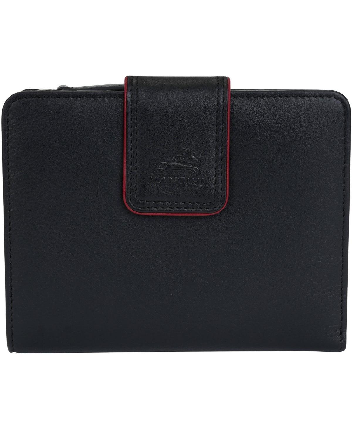 Mancini Womens Sonoma Rfid Secure Clutch Wallet - Black Product Image