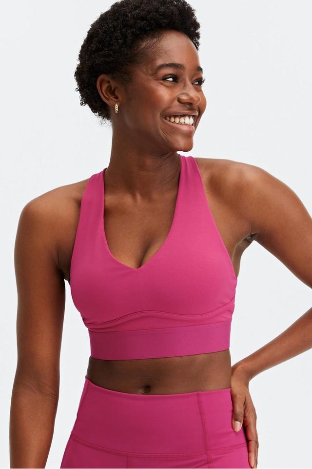 Fabletics All Day Every Day Bra Womens pink plus Size 4X Product Image