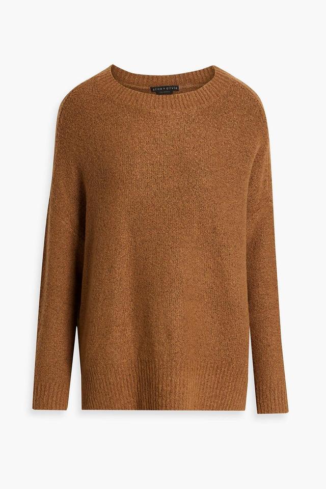 Roma Bouclé-knit Sweater In Camel Product Image