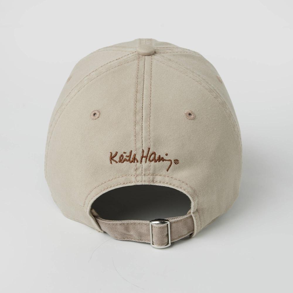 Mens Keith Haring Cotton Baseball Hat - Oatmeal Product Image