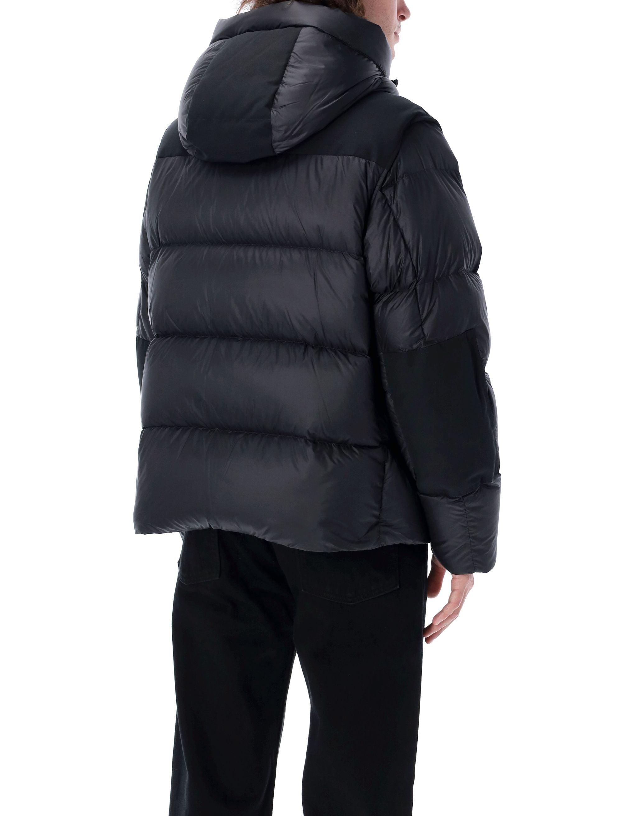 Black Nylon Padded Jacket Product Image