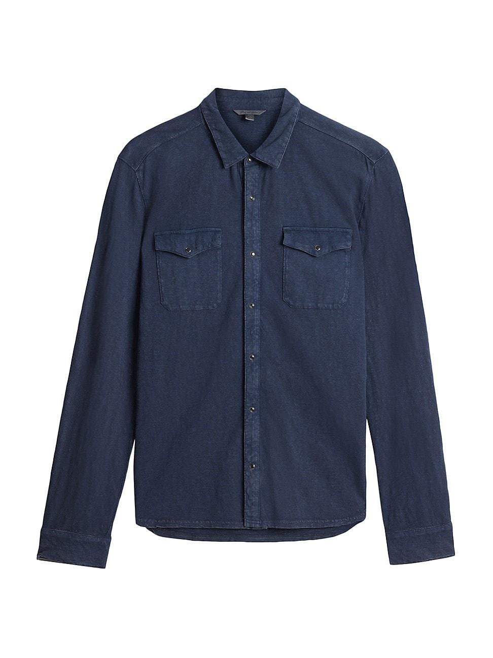 John Varvatos Arvon Cotton Snap-Up Western Shirt Product Image