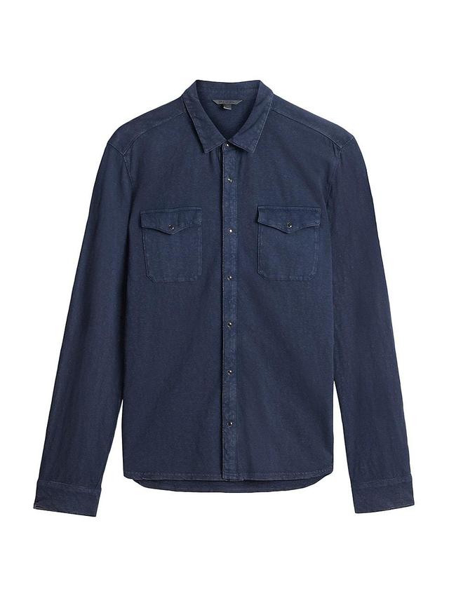 John Varvatos ARVON WESTERN SHIRT (Pacific ) Men's Clothing Product Image