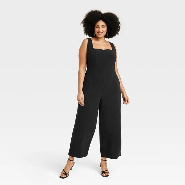 Womens Maxi Jumpsuit - A New Day Black 4X Product Image