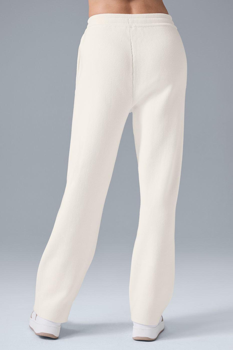 Scholar Straight Leg Sweatpant - Ivory Female Product Image