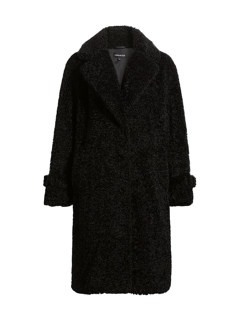 Womens Adina Faux Fur Long Coat Product Image