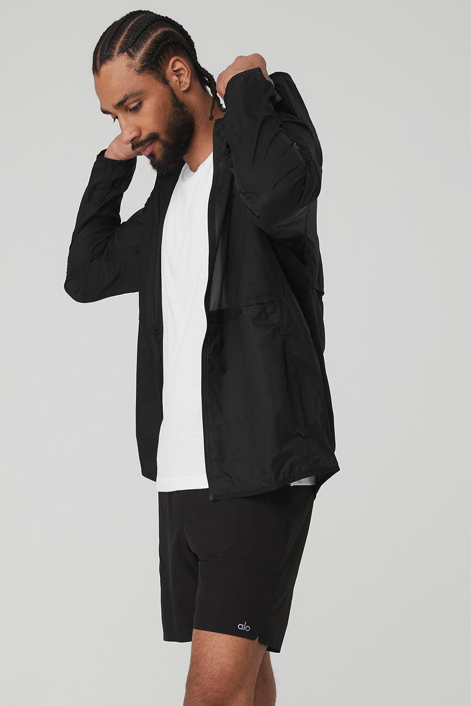 Repeat Running Jacket - Black Male Product Image