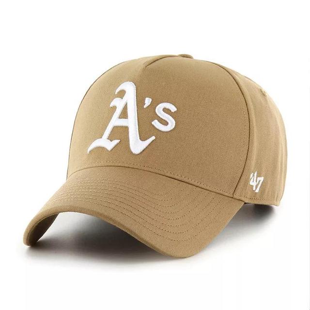 Mens 47 Khaki Oakland Athletics Ballpark MVP A-Frame Adjustable Hat Product Image