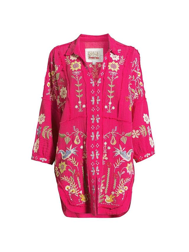 Womens Felicity Embroidered Cotton Tunic Product Image