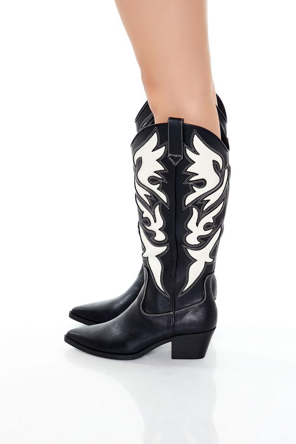 Two-Tone Cowboy Boots | Forever 21 Product Image