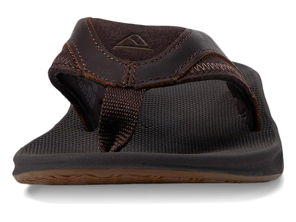 Reef Fanning Leather (Dark ) Men's Sandals Product Image