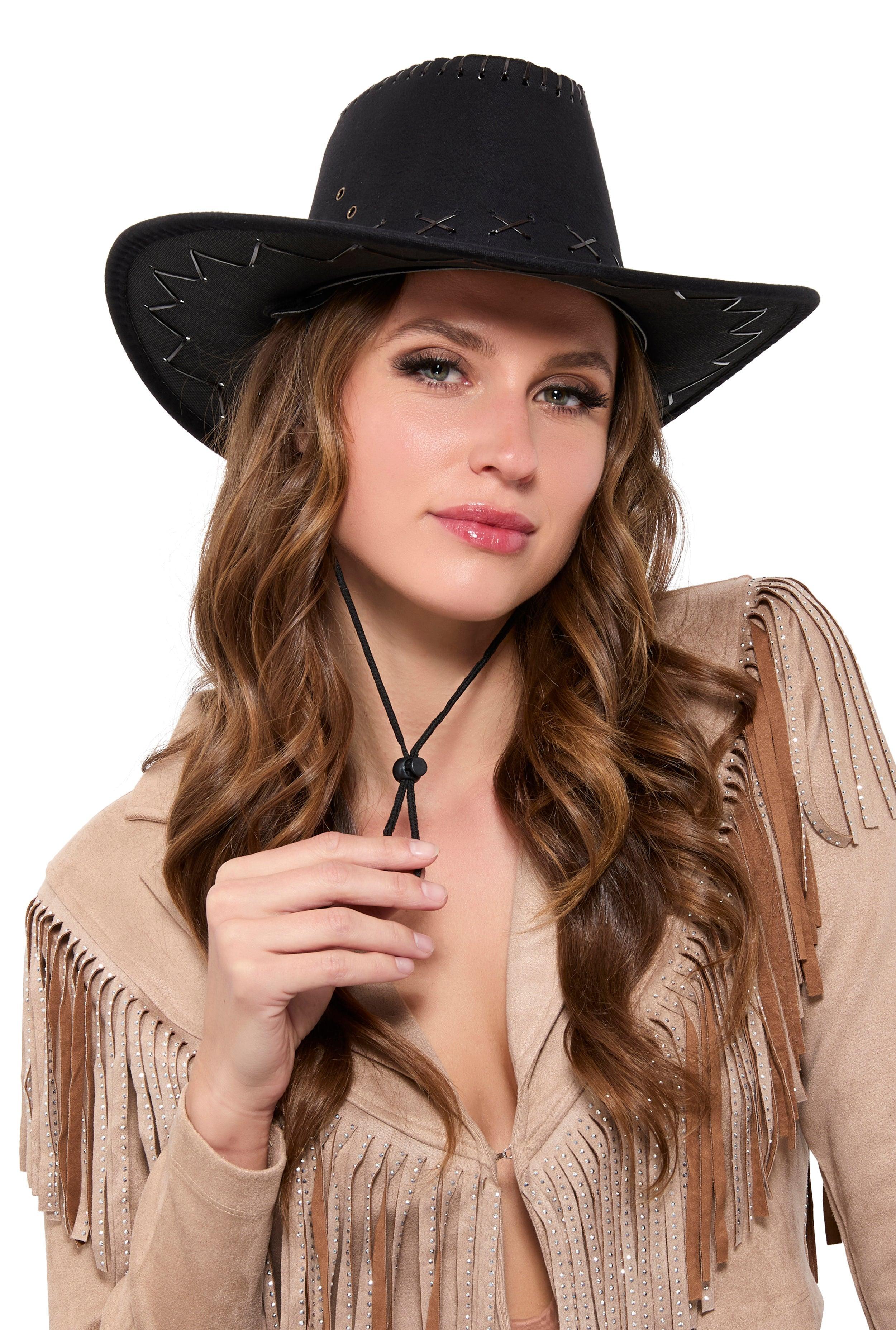 Womens Chin Strap Cowboy Hat product image