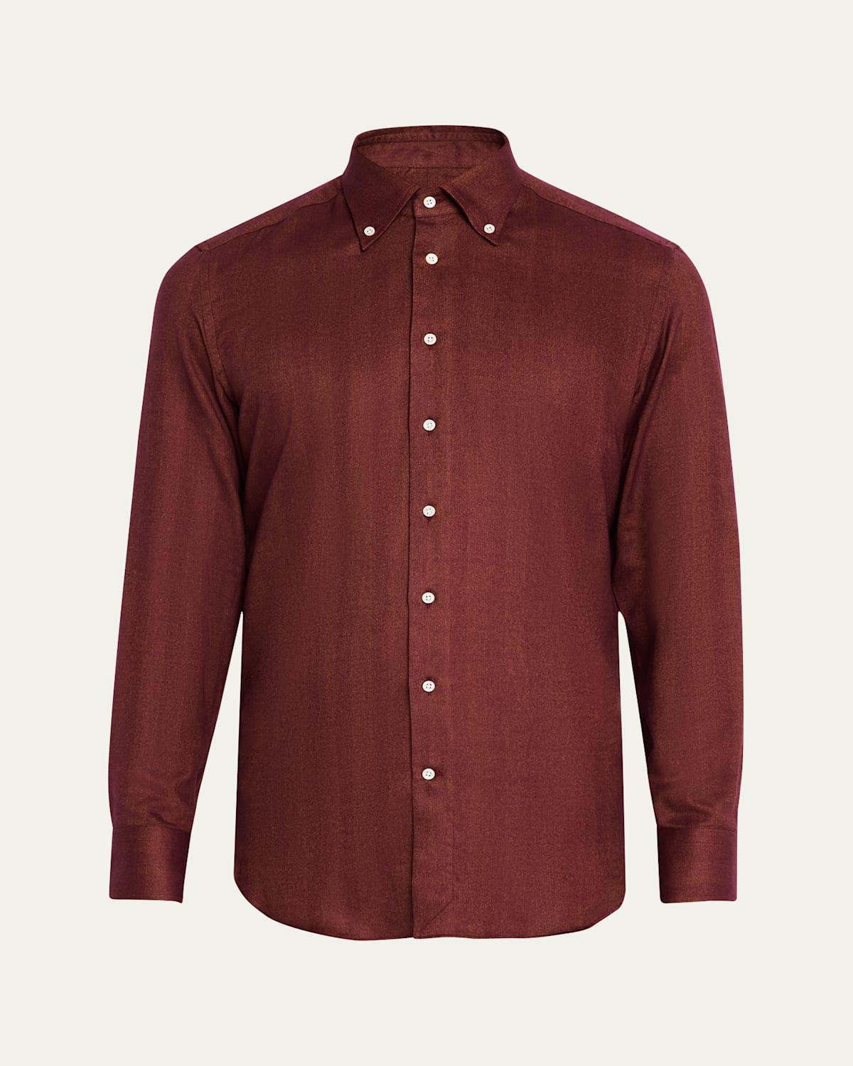 Mens Micro-Herringbone Sport Shirt product image