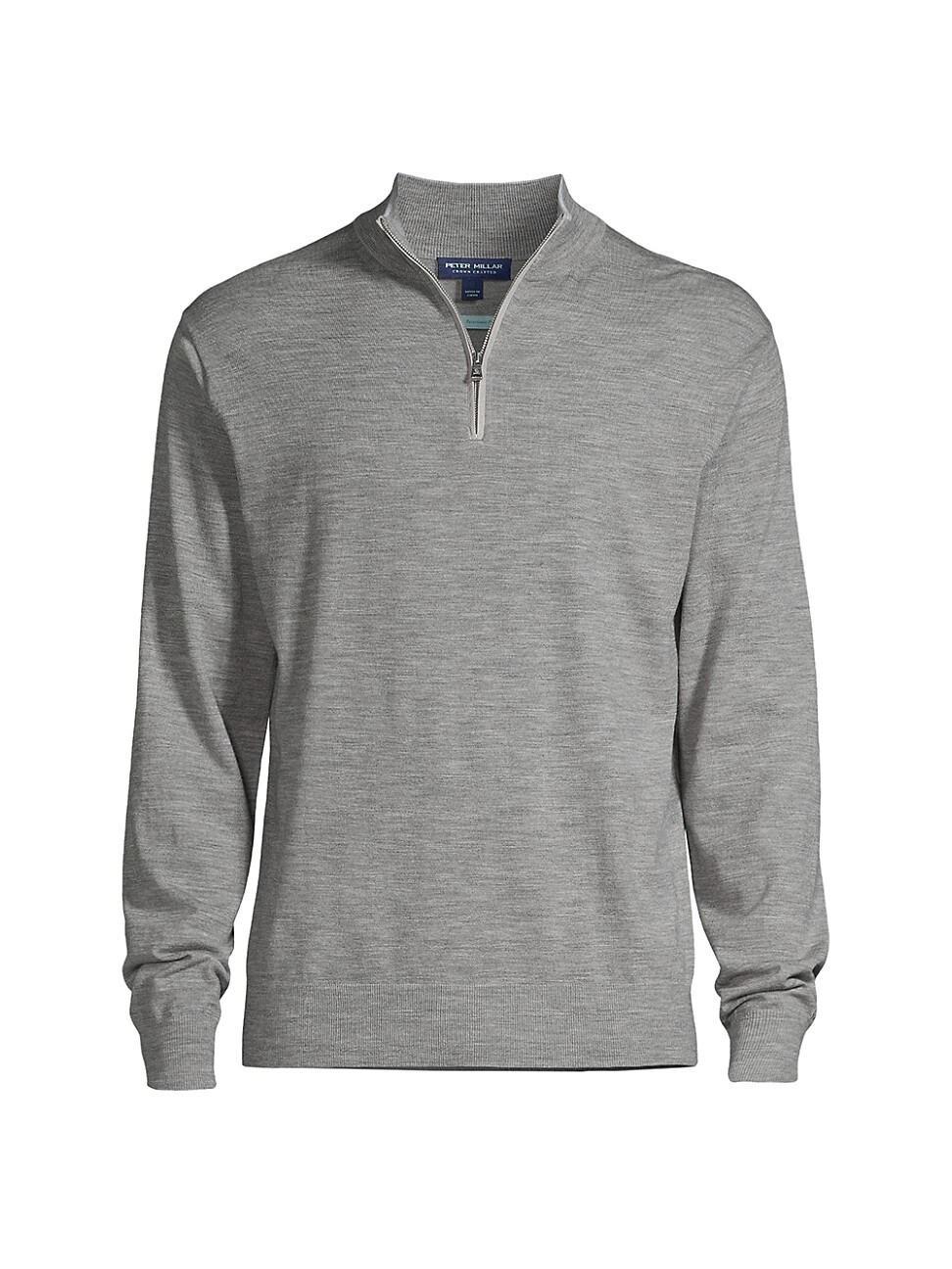 Peter Millar Crown Crafted Excursionist Flex Quarter Zip Merino Wool Blend Pullover Product Image