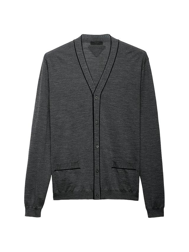 Mens Wool Cardigan Product Image