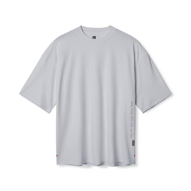 0841. 3D-Lite® 2.0 Lycra® 3/4-Sleeve Oversized Tee - Slate Grey "OTWR" Product Image