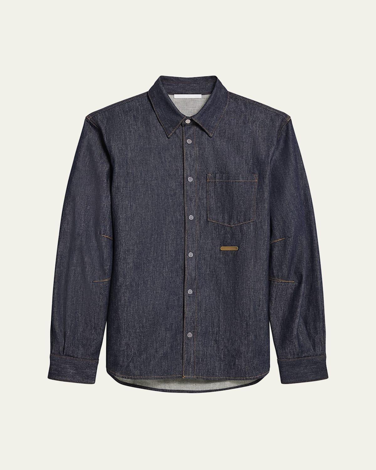 Mens Raw Denim Overshirt Product Image