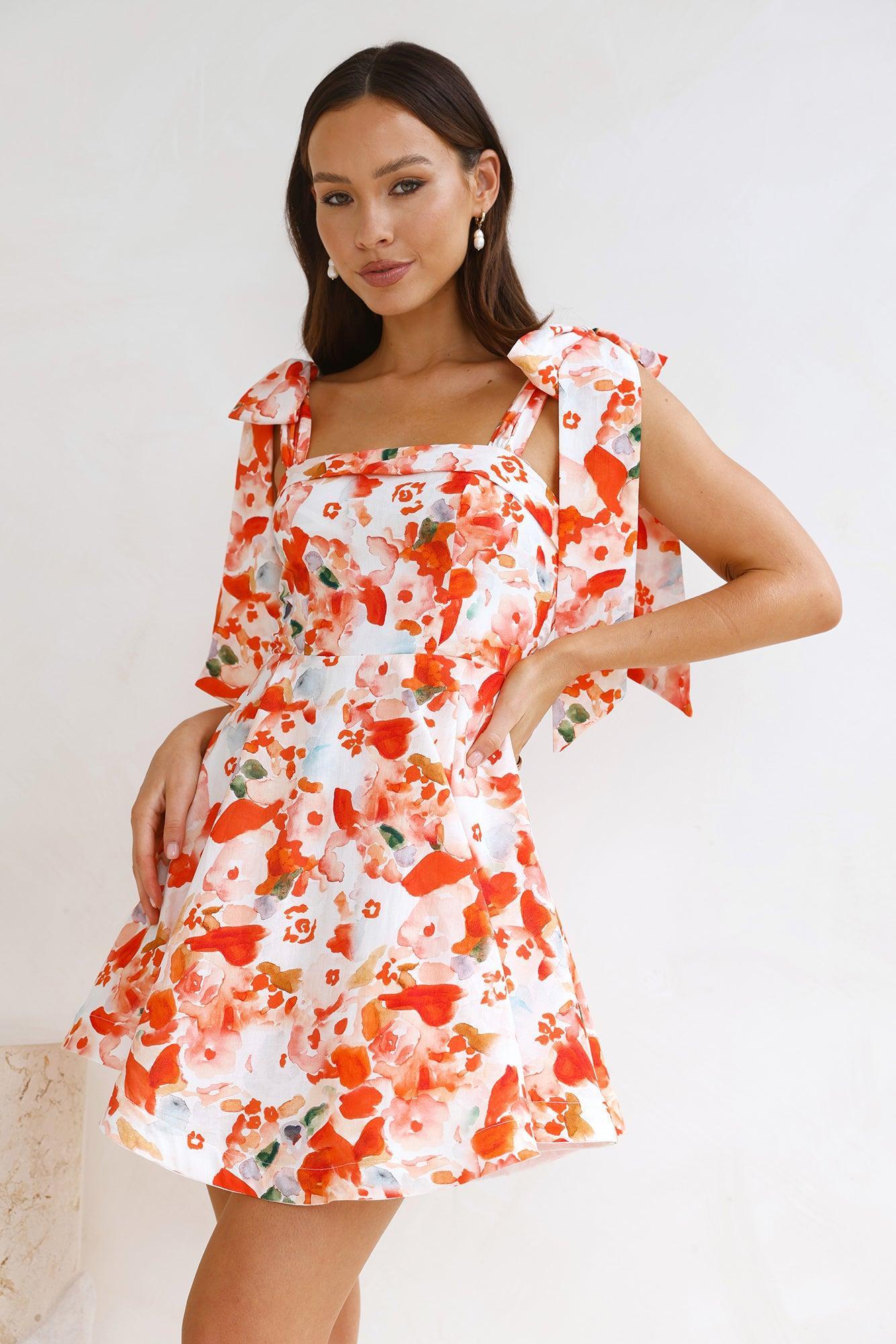 Good Morning Mini Dress Orange Product Image