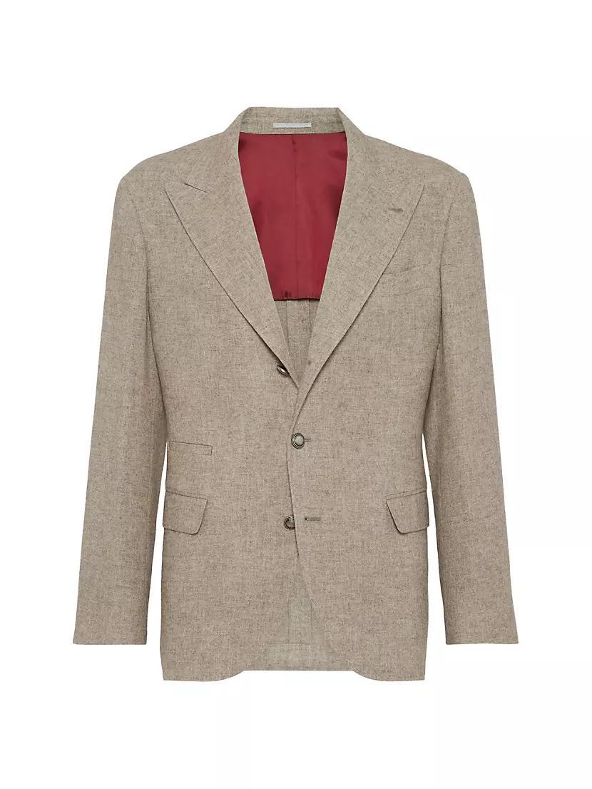 Yak Deconstructed Blazer with Large Peak Lapels Product Image