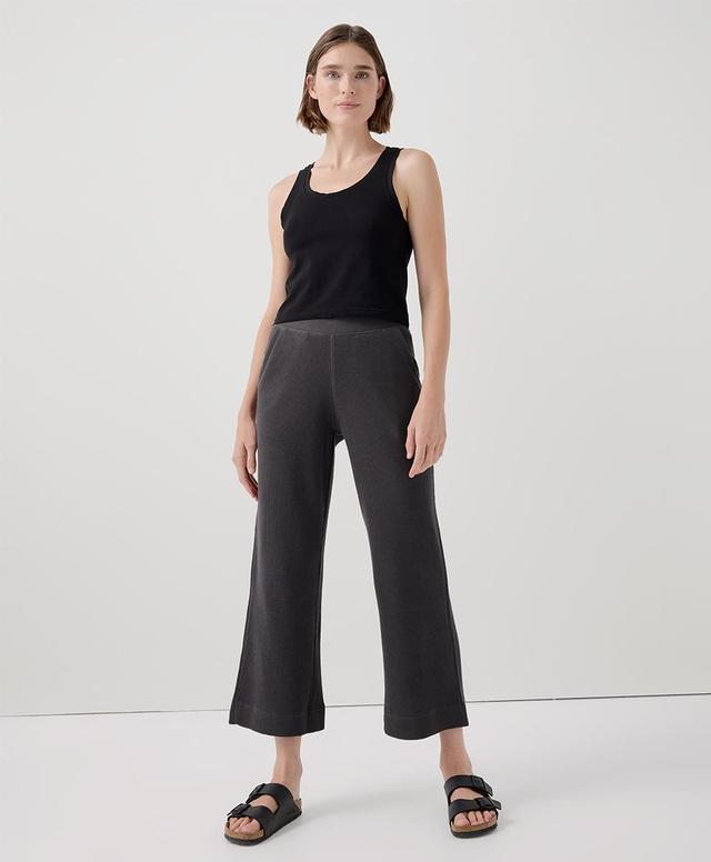 Womens Thermal Waffle Wide Leg Pant S Product Image