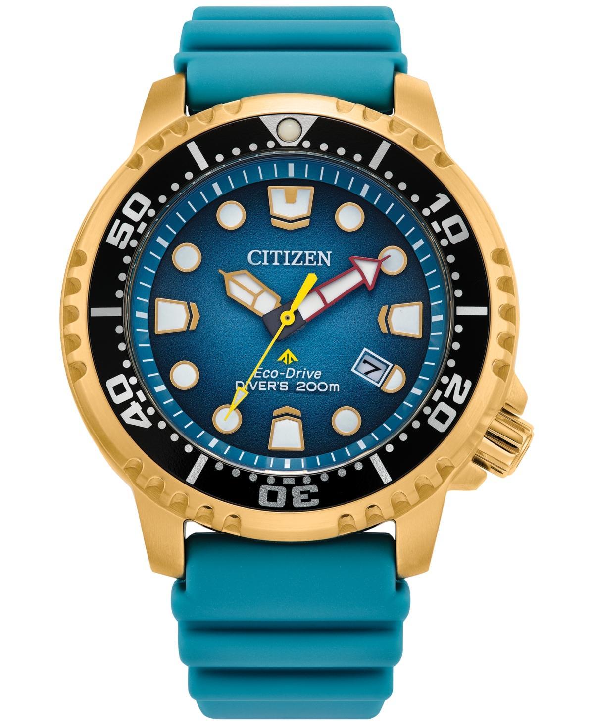 Citizen Unisex Promaster Dive Three Hand Teal Strap Watch Product Image