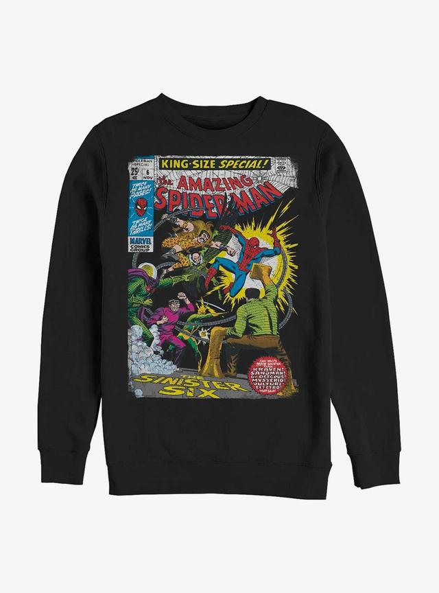 Marvel Spider-Man The Sinister Six Comic Crewneck Product Image