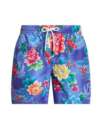 POLO RALPH LAUREN 5.75-inch Traveler Classic Swim Trunk Man Swim Trunks Blue Size Xxl Recycled Polye Product Image