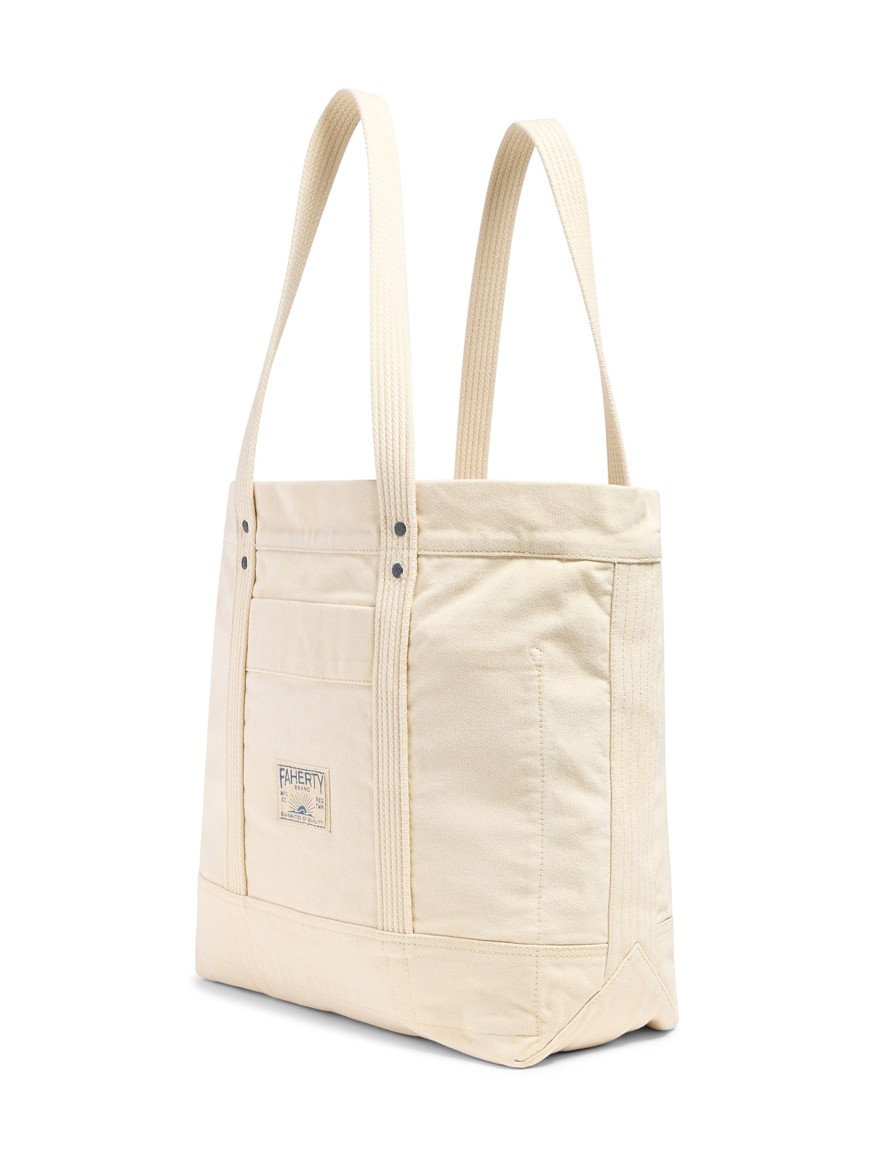 Large Sunwashed Canvas Tote - Ecru Female Product Image