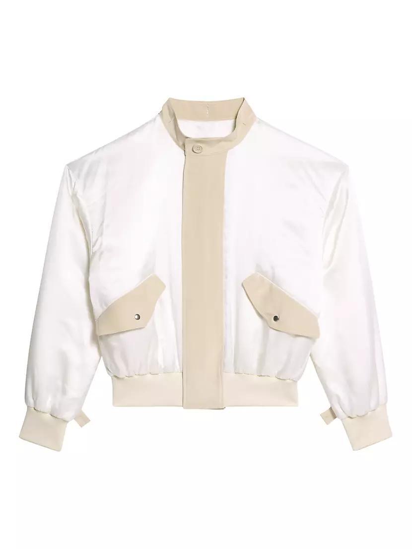 Bomber Silk Zip Jacket Product Image