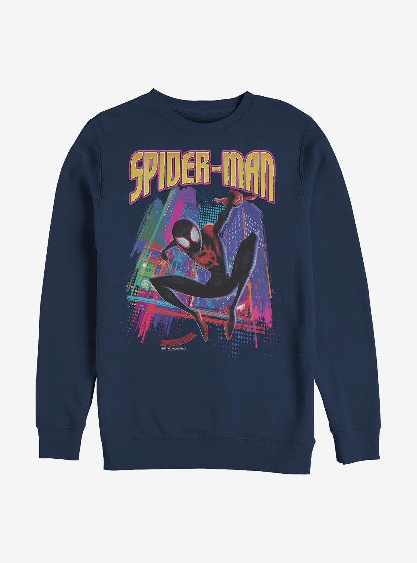 Marvel Spider-Man Tower Hero Crew Sweatshirt Product Image