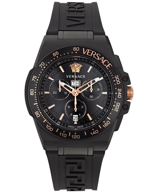 Versace Greca Extreme Silicone Strap Chronograph Watch, 45mm Product Image