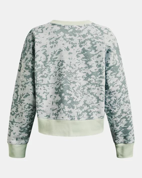 Women's UA Rival Fleece Camo Crew Product Image